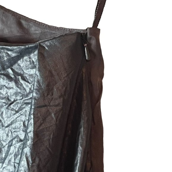 All Saints Japanese Cloth Rialto Silky Drape One Shoulder Sheath Dress Grey Sz 0 - Picture 5 of 10